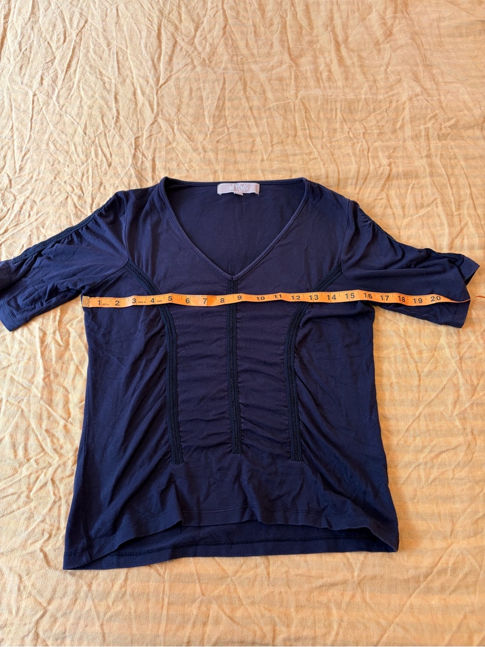 Y2K black short sleeve top - Picture 2 of 5